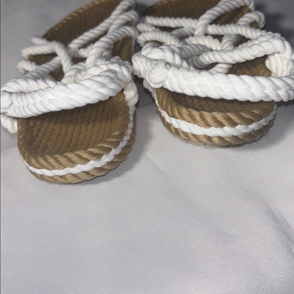 Nomadic State of Mind Tan and White Rope Sandals - Picture 7 of 12